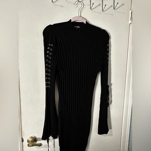 Black long sleeve dress